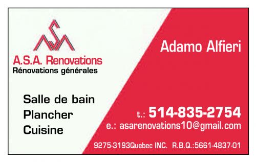 A.S.A Renovations à Laval